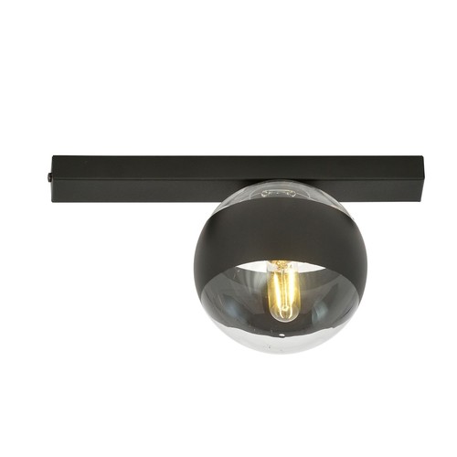 Fit 1 Sort/Stribe loftslampe - Ø14 cm, E14, 230V, uden lyskilde