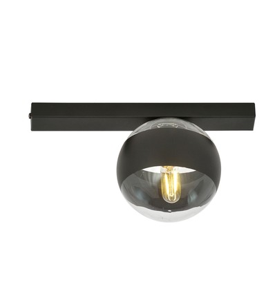 Fit 1 Sort/Stribe loftslampe - Ø14 cm, E14, 230V, uden lyskilde