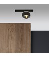 Fit 1 Sort/Stribe loftslampe - Ø14 cm, E14, 230V, uden lyskilde