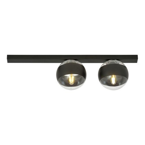 Fit 2 Sort/Stribe loftslampe - Ø14 cm, E14, 230V, uden lyskilde