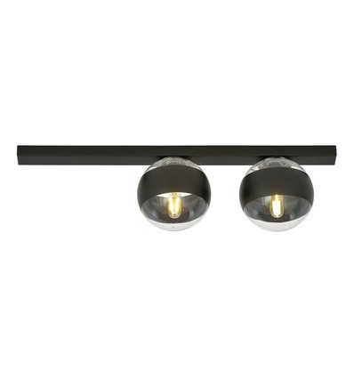 Fit 2 Sort/Stribe loftslampe - Ø14 cm, E14, 230V, uden lyskilde