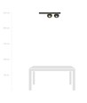 Fit 2 Sort/Stribe loftslampe - Ø14 cm, E14, 230V, uden lyskilde