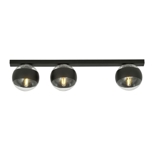 Fit 3 Sort/Stribe loftslampe - Ø14 cm, E14, 230V, uden lyskilde