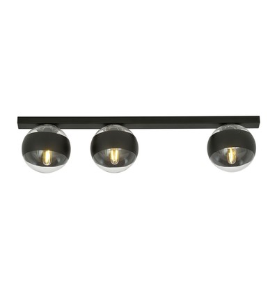 Fit 3 Sort/Stribe loftslampe - Ø14 cm, E14, 230V, uden lyskilde