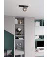 Fit 1 Sort/Grafit loftslampe - Ø14 cm, E14, 230V, uden lyskilde