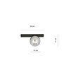 Fit 1 Sort/Grafit loftslampe - Ø14 cm, E14, 230V, uden lyskilde
