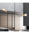 Bolt 2 Sort/Guld loftslampe - E27, 230V, uden lyskilde