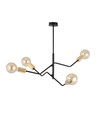 Bolt 4 Sort/Guld loftslampe - E27, 230V, uden lyskilde