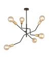 Bolt 6 Sort/Guld loftslampe - E27, 230V, uden lyskilde