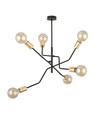 Bolt 6 Sort/Guld loftslampe - E27, 230V, uden lyskilde