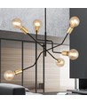 Bolt 6 Sort/Guld loftslampe - E27, 230V, uden lyskilde