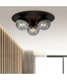Solar 3 Sort/Grafit loftslampe - Ø14 cm, E14, 230V, uden lyskilde