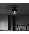 Solar 1 Sort/Stribe loftslampe - Ø14 cm, E14, 230V, uden lyskilde