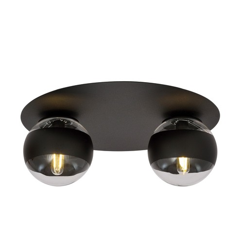 Solar 2 Sort/Stribe loftslampe - Ø14 cm, E14, 230V, uden lyskilde