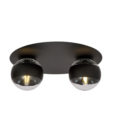 Solar 2 Sort/Stribe loftslampe - Ø14 cm, E14, 230V, uden lyskilde