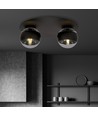 Solar 2 Sort/Stribe loftslampe - Ø14 cm, E14, 230V, uden lyskilde