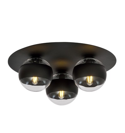Solar 3 Sort/Stribe loftslampe - Ø14 cm, E14, 230V, uden lyskilde