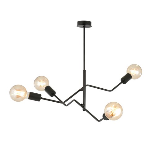 Frix 4 Sort loftslampe - E27, 230V, uden lyskilde