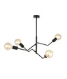 Frix 4 Sort loftslampe - E27, 230V, uden lyskilde