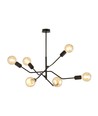 Frix 6 Sort loftslampe - E27, 230V, uden lyskilde