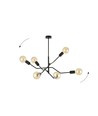 Frix 6 Sort loftslampe - E27, 230V, uden lyskilde