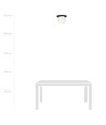 Plaza 1 Sort/Opal loftslampe - Ø15 cm, E14, 230V, uden lyskilde