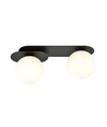 Plaza 2 Sort/Opal loftslampe - Ø15 cm, E14, 230V, uden lyskilde