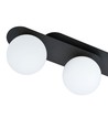 Plaza 3 Sort/Opal loftslampe - Ø15 cm, E14, 230V, uden lyskilde