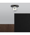 Plaza 1 Sort/Grafit loftslampe - Ø14 cm, E14, 230V, uden lyskilde