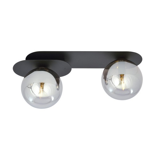 Plaza 2 Sort/Grafit loftslampe - Ø14 cm, E14, 230V, uden lyskilde