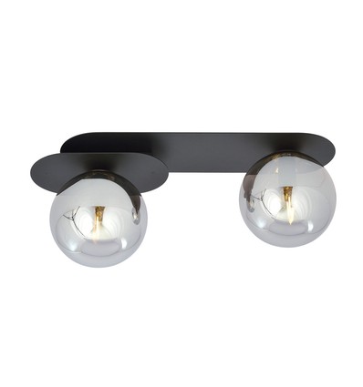 Plaza 2 Sort/Grafit loftslampe - Ø14 cm, E14, 230V, uden lyskilde