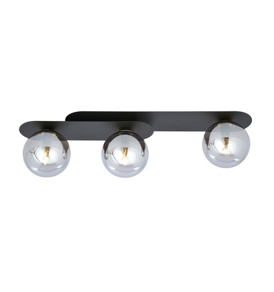 Plaza 3 Sort/Grafit loftslampe - Ø14 cm, E14, 230V, uden lyskilde
