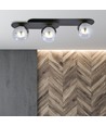Plaza 3 Sort/Grafit loftslampe - Ø14 cm, E14, 230V, uden lyskilde