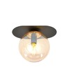 Plaza 1 Sort/Rav loftslampe - Ø14 cm, E14, 230V, uden lyskilde