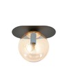 Plaza 1 Sort/Rav loftslampe - Ø14 cm, E14, 230V, uden lyskilde