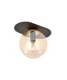 Plaza 1 Sort/Rav loftslampe - Ø14 cm, E14, 230V, uden lyskilde