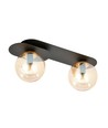 Plaza 2 Sort/Rav loftslampe - Ø14 cm, E14, 230V, uden lyskilde