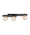 Plaza 3 Sort/Rav loftslampe - Ø14 cm, E14, 230V, uden lyskilde