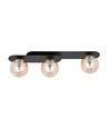 Plaza 3 Sort/Rav loftslampe - Ø14 cm, E14, 230V, uden lyskilde