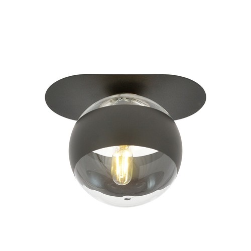 Plaza 1 Sort/Stribe loftslampe - Ø14 cm, E14, 230V, uden lyskilde