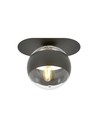 Plaza 1 Sort/Stribe loftslampe - Ø14 cm, E14, 230V, uden lyskilde