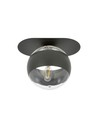 Plaza 1 Sort/Stribe loftslampe - Ø14 cm, E14, 230V, uden lyskilde