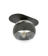 Plaza 1 Sort/Stribe loftslampe - Ø14 cm, E14, 230V, uden lyskilde