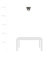 Plaza 1 Sort/Stribe loftslampe - Ø14 cm, E14, 230V, uden lyskilde