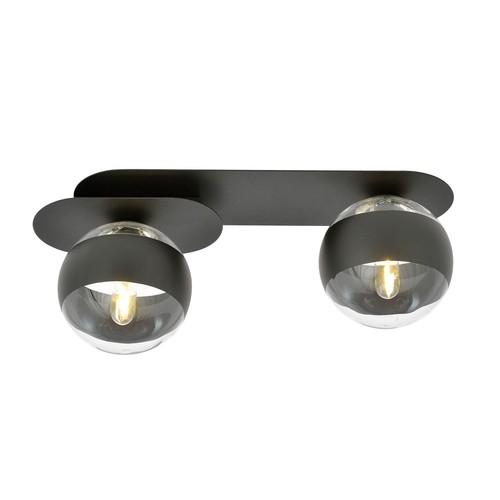 Plaza 2 Sort/Stribe loftslampe - Ø14 cm, E14, 230V, uden lyskilde