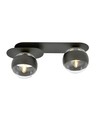 Plaza 2 Sort/Stribe loftslampe - Ø14 cm, E14, 230V, uden lyskilde