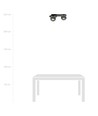 Plaza 2 Sort/Stribe loftslampe - Ø14 cm, E14, 230V, uden lyskilde