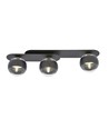 Plaza 3 Sort/Stribe loftslampe - Ø14 cm, E14, 230V, uden lyskilde