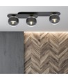 Plaza 3 Sort/Stribe loftslampe - Ø14 cm, E14, 230V, uden lyskilde