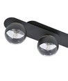 Plaza 3 Sort/Stribe loftslampe - Ø14 cm, E14, 230V, uden lyskilde